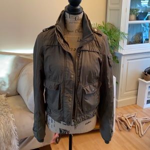 American Eagle olive bomber jacket